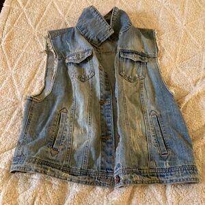 Denim Vest Summer Cowboy Western Jean